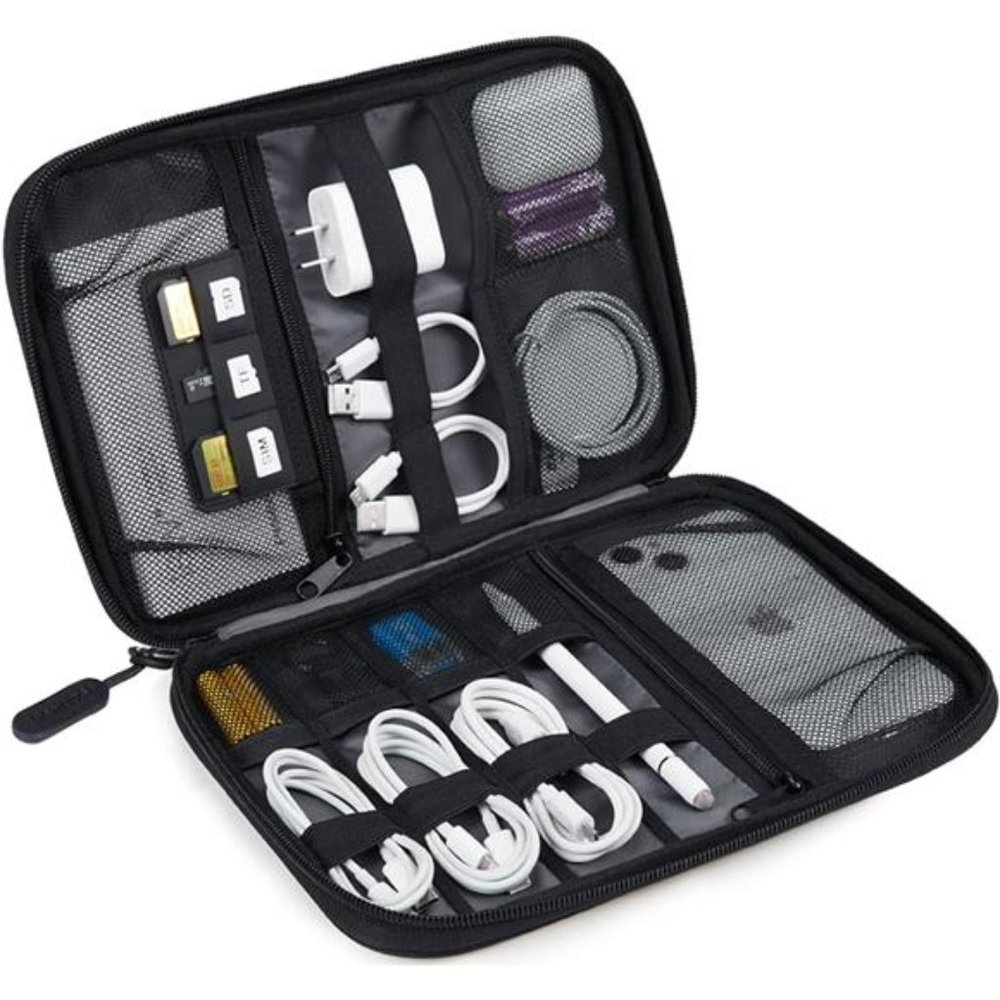 Electronics Organizer Travel Case,Small Cable OrganizerBag for Travel Essentials